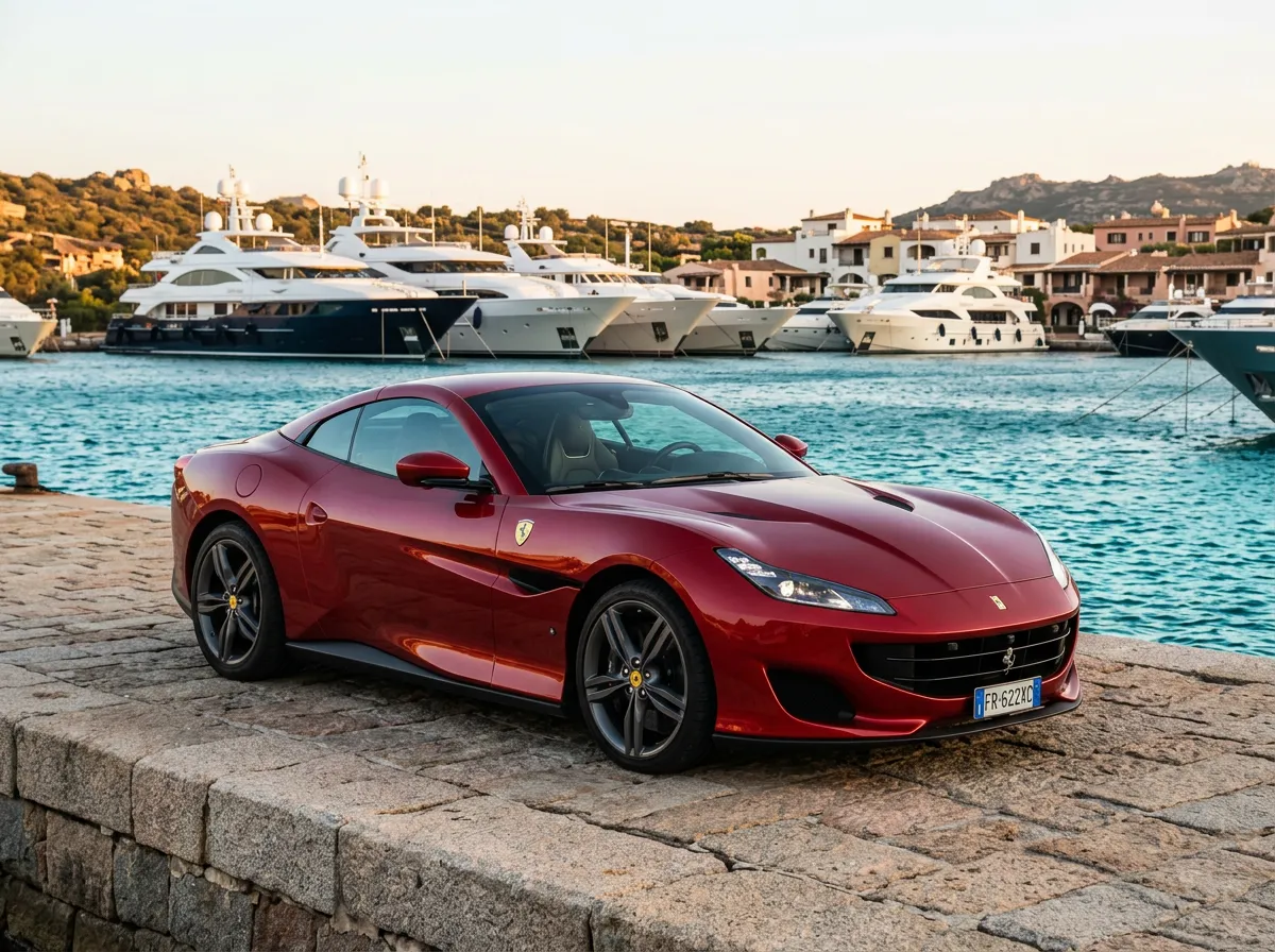 Ferrari Portofino M consegnata alla Marina di Porto Cervo da Rial Rent